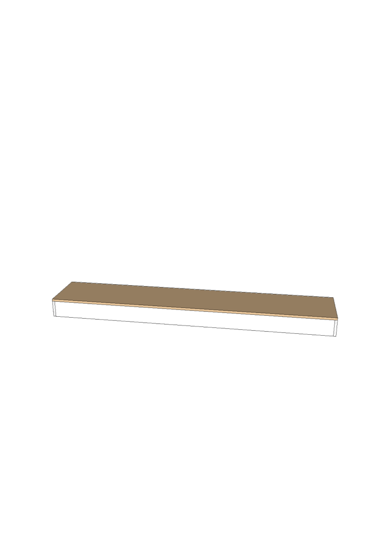 Bestå toppskiva 120x20 cm BESTÅ toppplate 120 x 20 cm, 2S - Bilde 1