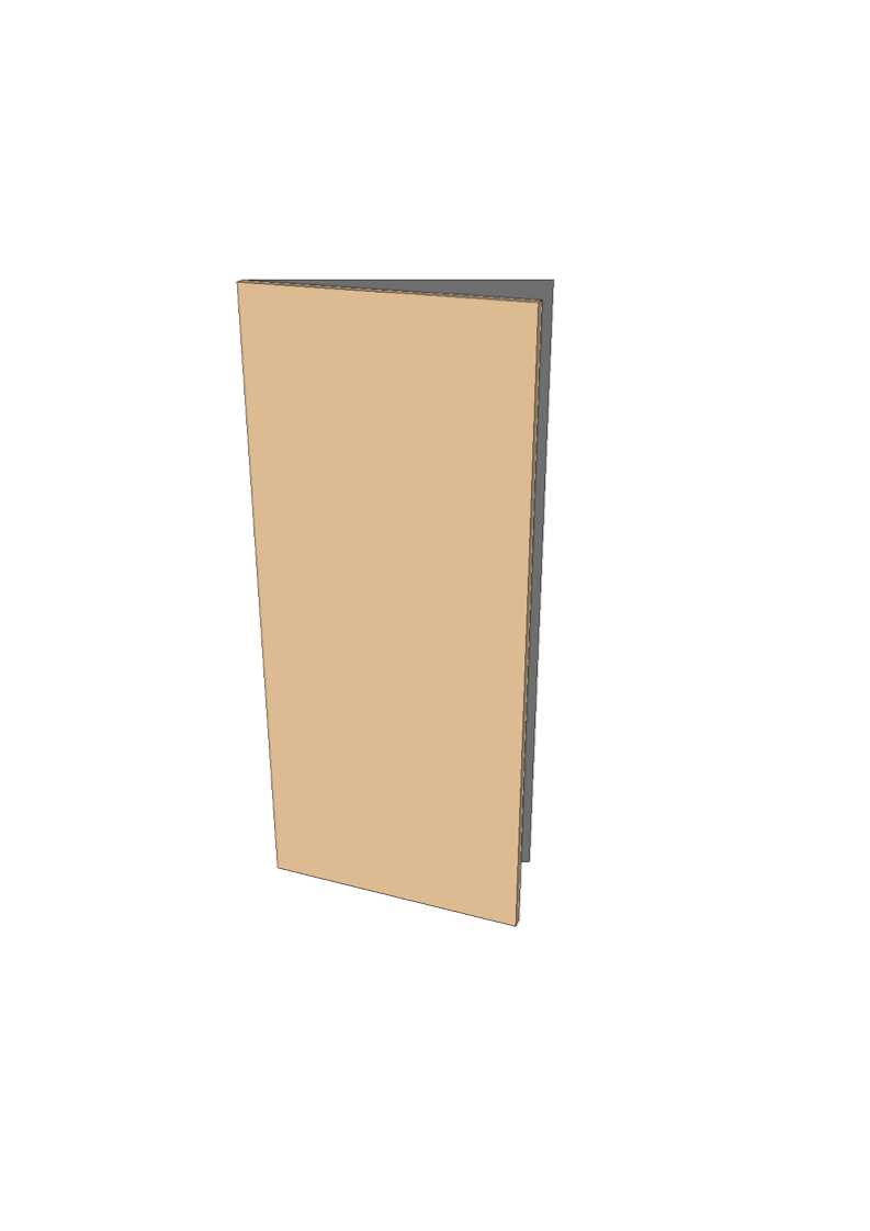 PLWD-IF-P-S92X40 FAKTUM Skap front 40 x 92 cm - Bilde 1